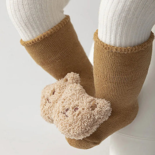Cotton Bear Non-Slip Socks